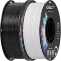 Filamento ABS blanco y negro Creality de 2 kg y 1,75 mm, paquete de filamentos para impresora 3D, excelente resistencia, inodoro, no tóxico, estable y resistente (blanco y negro).