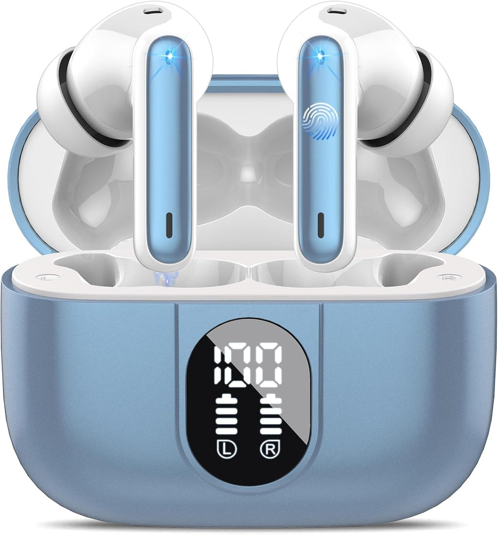 Audífonos Traductores Csasan Ai Tiempo Real Bluetooth 5.3 3-en-1 con 6 Modos de Traducción/164 Idiomas, Azul