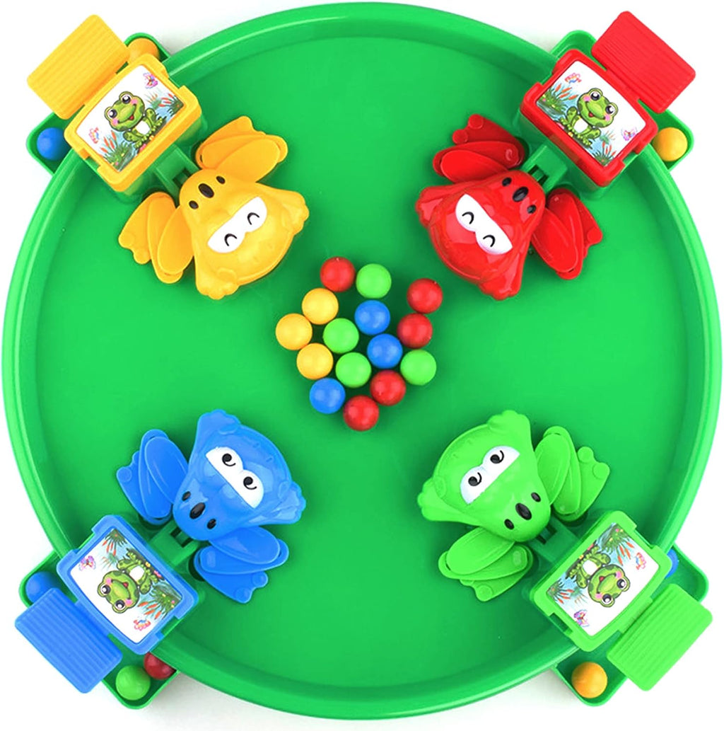 Hungry Frogs Board Game – Intense Game of Quick Reflexes – Pre-School Game for Ages 3 and Up; for 2 to 4 Players