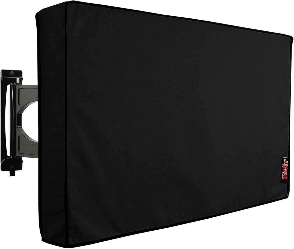 Funda para TV de exterior iBirdie de 46 a 48 pulgadas, resistente a la intemperie, tamaño de la funda 44.5''L x 27.5''H, impermeable para TV de pantalla plana de exterior de 46 a 48 pulgadas, color negro, protector de pantalla de tela gruesa 600D con base