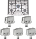 WUVYFWN Paquete de 5 perillas de control de quemador AEZ73293801, compatibles con estufas/cocinas de gas LG, el conjunto de perilla de control de quemador reemplaza a EBZ60710601, 2025031, AH3639420, EA3639420, AP5594929, PS3639420