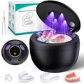 Máquina Limpiadora Ultrasónica de Retenedores Mejorada, Limpiador Ultrasónico de 45kHz para Guardias Nocturnos, Brackets, Alineadores, Cepillos de Dientes, Joyería y Más, Capacidad de 200ML