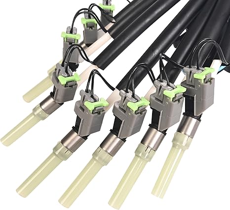 nyector Spider FJ504 - Conjunto de inyector de combustible compatible con Cadillac Escalade C1500 C2500 C3500 K1500 K2500 K3500 Express GMC Savana 5.0L 5.7L V8 Reemplazar # 19210687 93441235