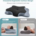 CHxxy Almohada cervical para el cuello para aliviar el dolor de dormir