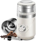 SHARDOR Molinillo de Café Eléctrico Ultra Silencioso | Control de Tiempo con Perilla Rotatoria | Molienda Gruesa a Fina | Para Café, Especias y Hierbas | Tazón de Acero Inoxidable | Crema