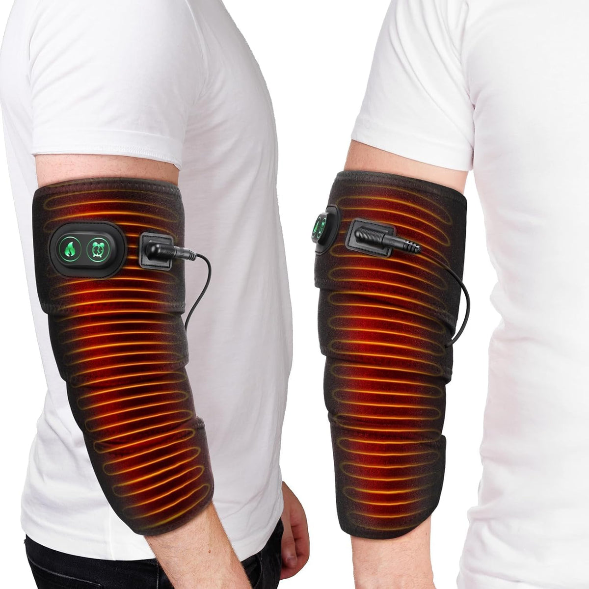 Almohadilla térmica para brazo, manga térmica para brazo, almohadilla térmica para codo con cable de alimentación de 198 cm (78") de largo.
