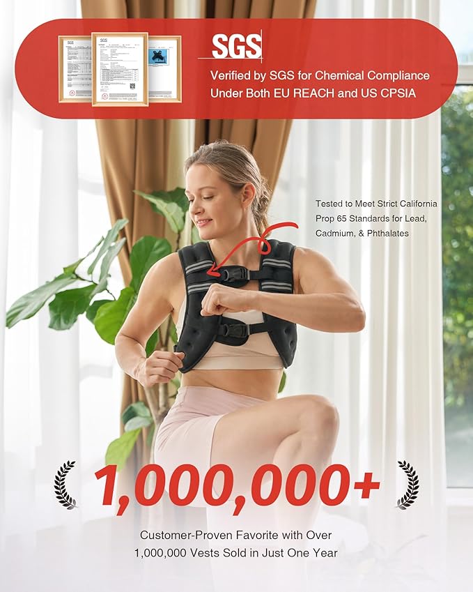 ZELUS Chaleco con peso, chaleco de peso de 6 libras, 8 libras, 12 libras, 16 libras, 20 libras, 25 libras, 30 libras, con rayas reflectantes para entrenamiento, entrenamiento de fuerza, correr