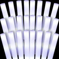 Liliful 48 piezas de varitas LED de espuma, varitas luminosas blancas intermitentes, set de fiesta temática, suministros para fiestas que brillan en la oscuridad para bodas, raves, conciertos, cumpleaños y eventos deportivos.
