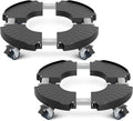 sanyi Base con Ruedas para Macetas Set de 2 | Ajustable 8-21 pulgadas | Servicio Pesado para Macetas Grandes | Carrito Rodante para Jardín y Torres de Cultivo