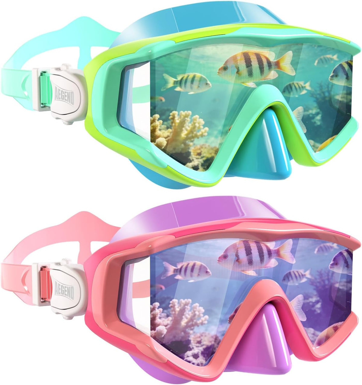 Gafas de Natación Aegend 220° Vista Amplia – Antivaho, Protección UV, Sin Fugas, para Adultos y Niños
