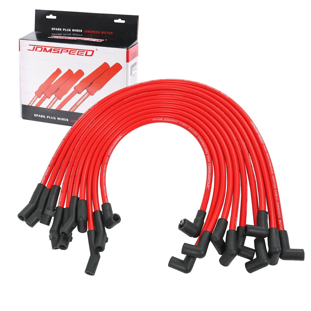 Juego de cables de bujía de 10,2 mm de repuesto para Ford F-150 F150 Mustang 5.0L 5.8L SBF 302 Windsor Juego de cables de encendido