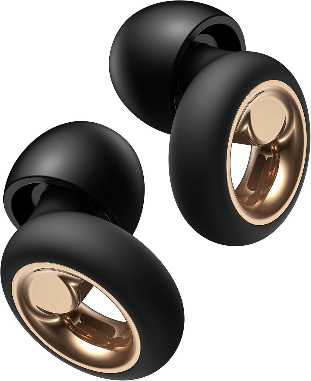 Tapones para los oídos con cancelación de ruido para dormir, tapones suaves de 45 dB para conciertos, tapones reutilizables para la reducción de ruido con 8 almohadillas, protección auditiva de silicona para el trabajo y los viajes (negro).