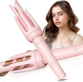 Rizador Automatico de Cabello – 4 Temperaturas, 3 Temporizadores, Apagado Automatico, Anticalor y Antienredos, Color Rosa