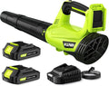 Soplador de Hojas Inalámbrico WOLFMEN 450 CFM con 2 Baterías 20V