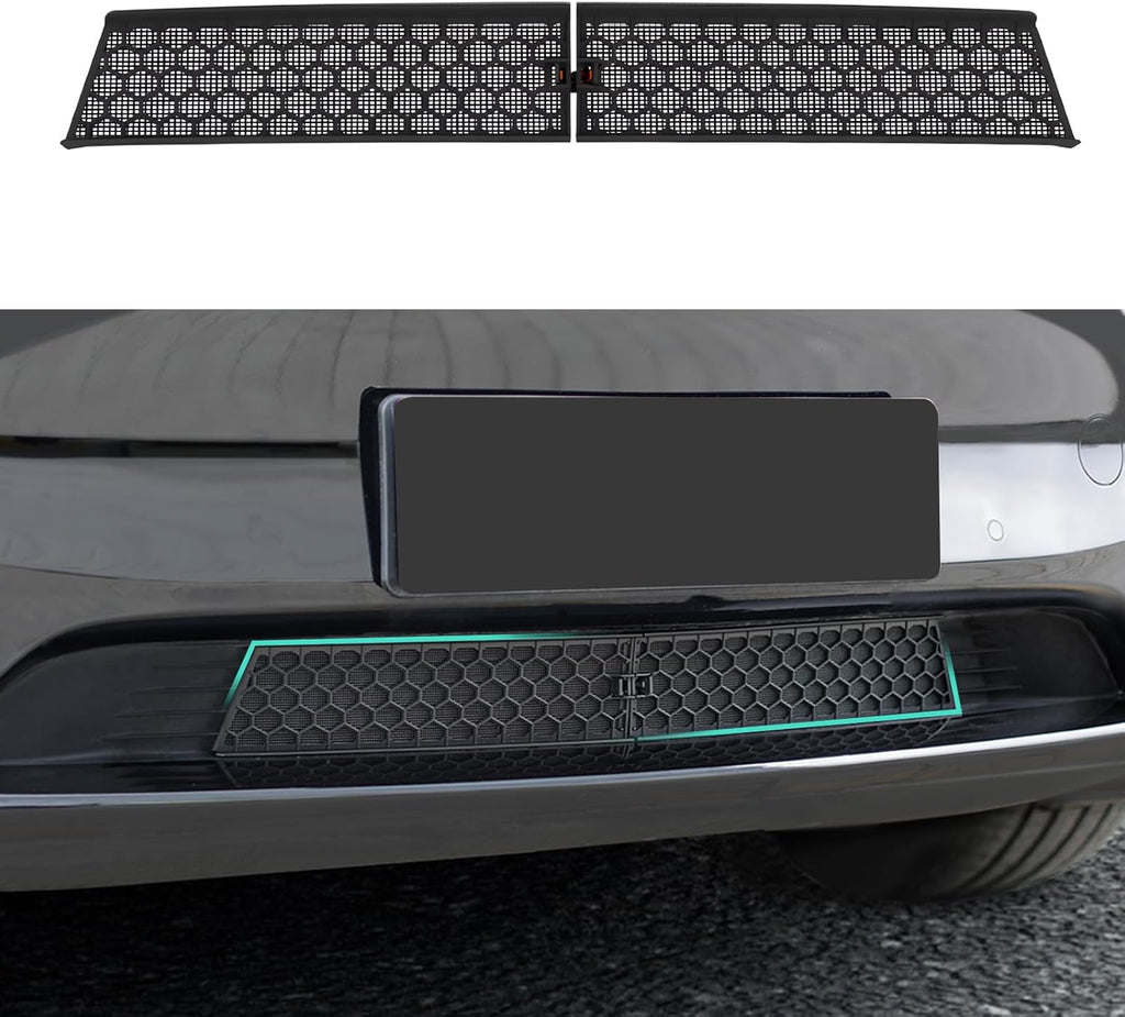 Inserto de Malla de Parrilla Delantera REFORM DESIGN Compatible con 2020-2025 Tesla Model Y (No para Juiper), Cubierta de Respiradero de Aire Guardapolvo Reemplazo para Accesorios Tesla Model Y (2020-2025 Model Y)
