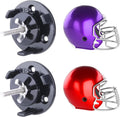 Soporte de Pared para Casco de Fútbol Americano – Pack x2, Casco Completo o Mini, Negro