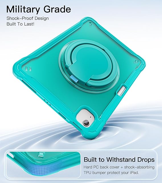 Funda BATYUE para iPad Air 11" M3/M2 y Pro 11" — Soporte 360°, Porta Pencil y Correa