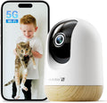 Cámara de seguridad interior MUBVIEW 5G WiFi sin suscripción, cámara para mascotas con aplicación para teléfono, monitor de bebé WiFi para smartphone, cámara para perros con visión nocturna 2K, seguimiento automático, audio bidireccional