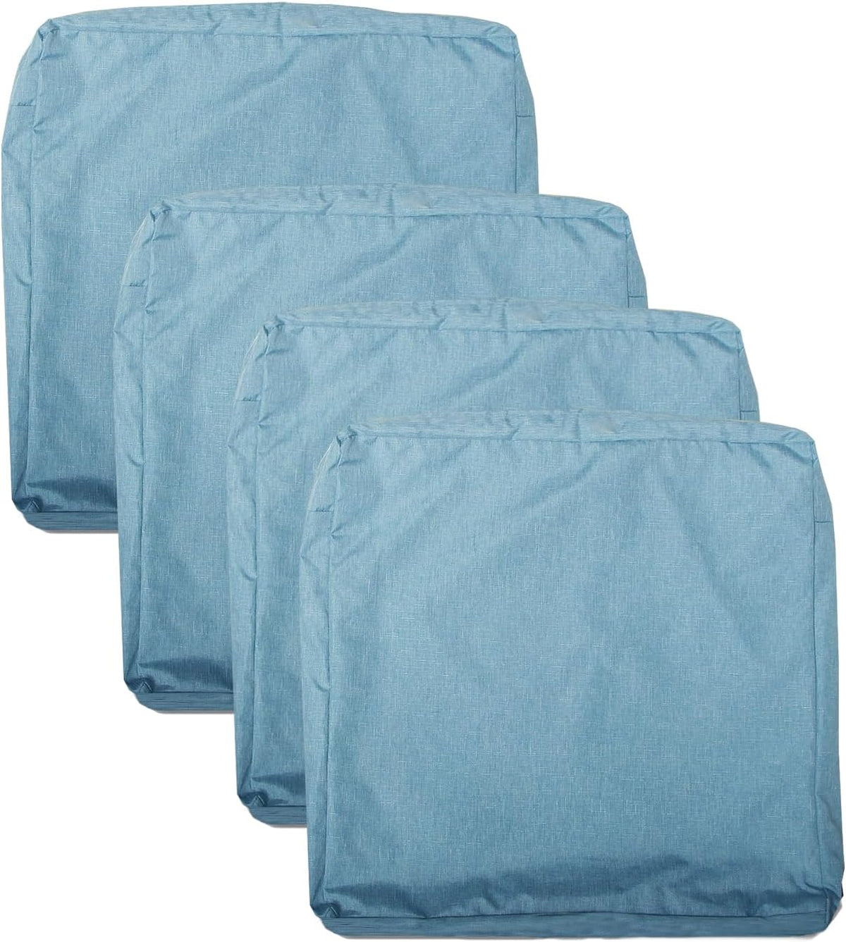 YoungSeaHome 2 Fundas Impermeables para Cojines de Patio – 24x22x4'', Lavables, Color Azul Agua