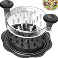 Ukeetap Triturador de Pollo Pro de 10 Pulgadas | Deshebrador de Carne Sin BPA, Base Antideslizante y Mango Ergonomico, Negro