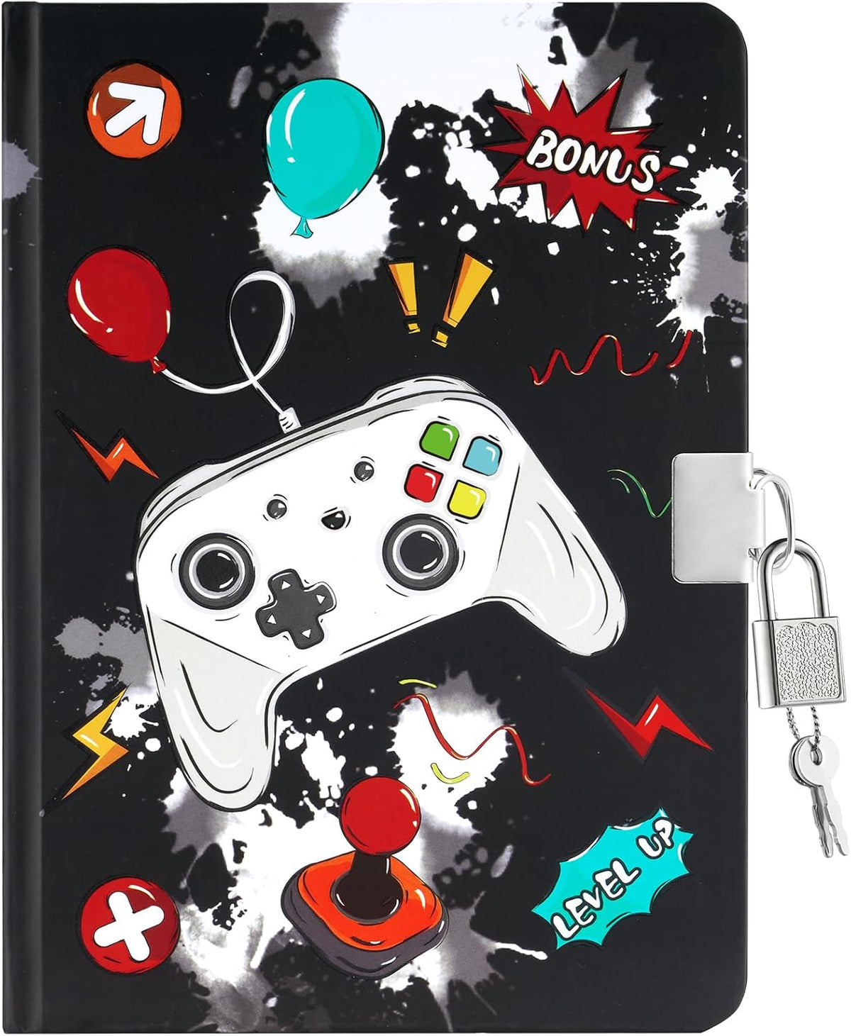 Diario Secreto con Llave para Niños WERNNSAI — Cuaderno Luminoso con Candado, Talla A5