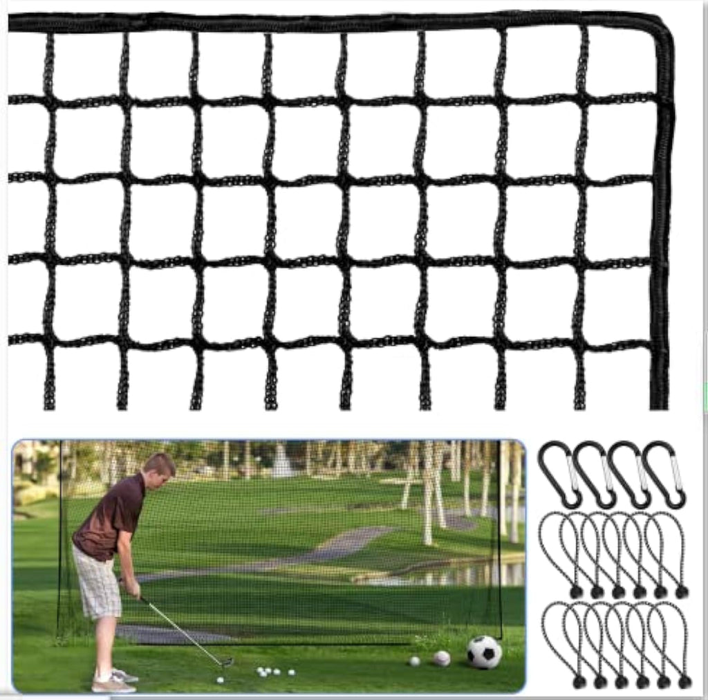 FALTAN LOS GANCHOS-Red de golf Amazgolf, red de práctica de golf de 3x4,5 m, red de barrera para práctica deportiva, red de pelota resistente para golpear pelotas de golf, red de pelota para bricolaje, red de béisbol, red de hockey y red de chipping.