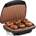 Parrilla y Prensa para Paninis Health and Home KS-306 – Classic Plate, 2 Porciones, Color Negro