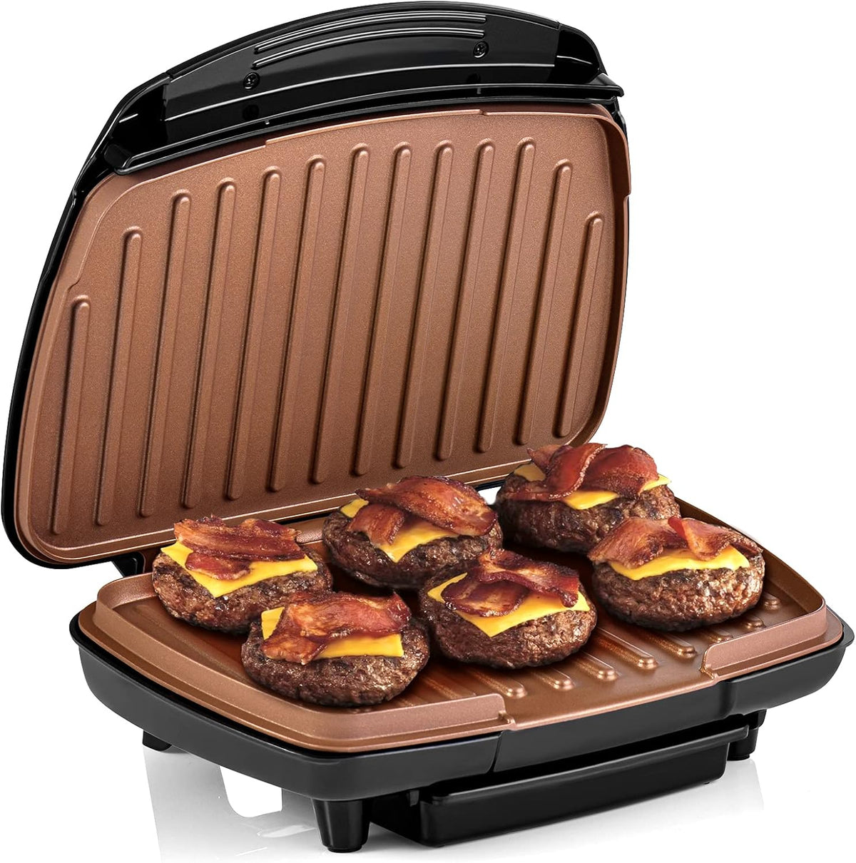 Parrilla y Prensa para Paninis Health and Home KS-306 – Classic Plate, 2 Porciones, Color Negro