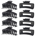 Set de 8 Ganchos para Cabello TOCESS - Grandes, Negros y Antideslizantes