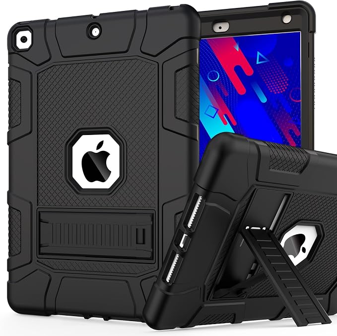 Funda para iPad de 7ª/8ª generación, funda para iPad 10.2, híbrida, resistente, a prueba de golpes
