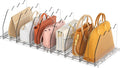 Ronlap Organizador de Bolsos para Closet 2 Piezas | Divisores Transparentes para Carteras | Separadores de Estante para Organizacion del Armario