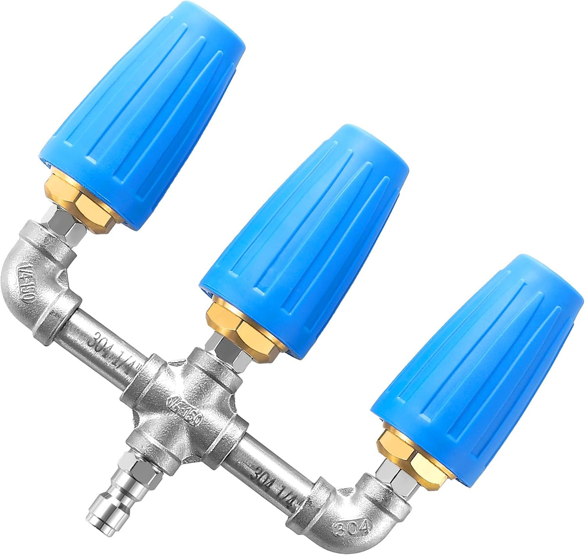 Boquilla turbo giratoria de 360° con conector rápido de 1/4", orificio de 2.0, boquilla turbo 3 en 1, 4000 PSI.