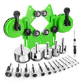 Kit Brocas Diamante Azulejos 18 Piezas | 6-50 mm | Guía Doble Ventosa | Seco y Húmedo | Cerámica Vidrio Porcelana Mármol Granito | 18 Piezas
