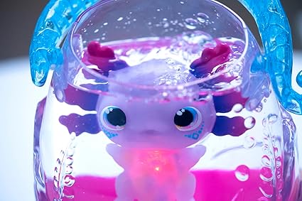 Animagic: Let's Glo Axolotl Bubble Reef | Portable Magic Bubble Aquarium | Also Includes 1 Let's Glo Axolotl | Interactive Electronic Pets | For Kids Aged 4+