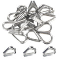 Guardacabos de Acero Inoxidable M6 1/4" para Cable de Alambre – Set de 20 Piezas MroMax