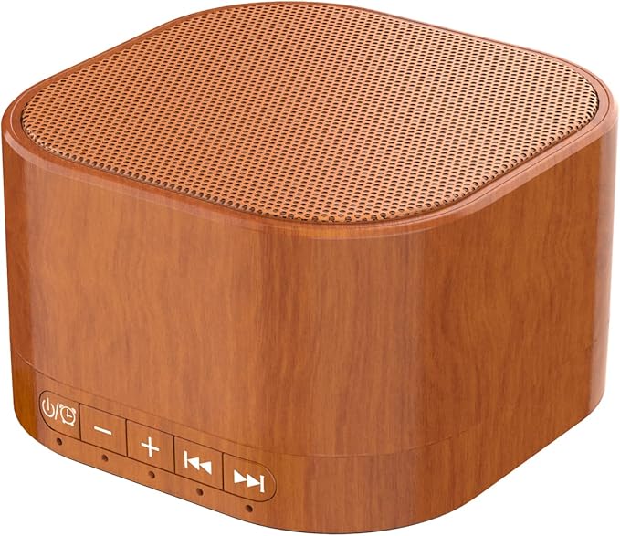 Máquina de sonido enchufable con 20 sonidos relajantes naturales sin bucle y función de memoria, temporizador de sueño, máquina de sueño con terapia de sueño para bebés, niños y adultos, nuevo grano de madera añadido en 2025