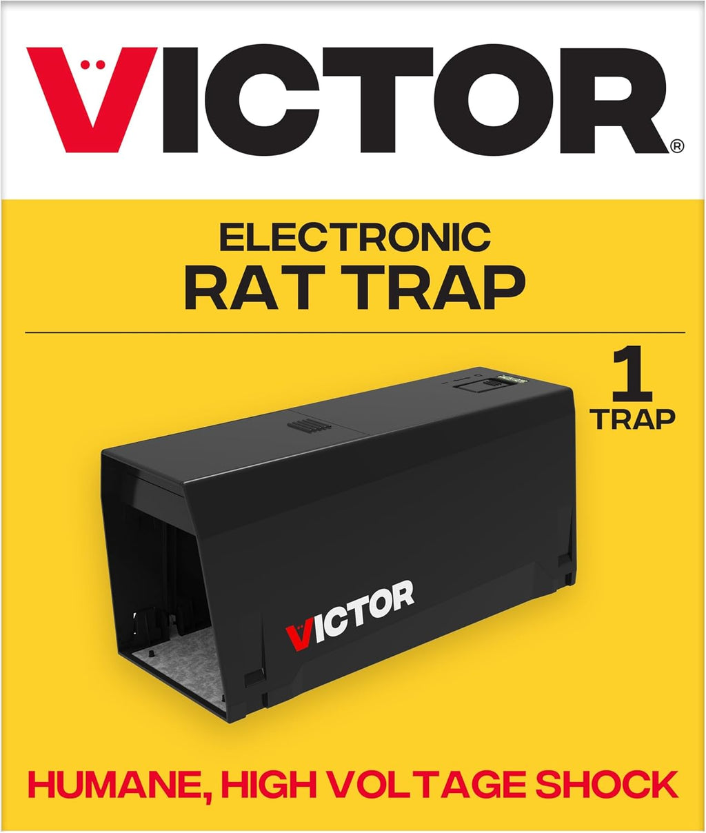 USADO-Victor Trampa Electronica para Ratas Uso Interior | Trampa Electrica Humanitaria sin Contacto | Elimina Rapido | M241B | 1 Unidad
