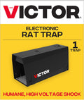 USADO-Victor Trampa Electronica para Ratas Uso Interior | Trampa Electrica Humanitaria sin Contacto | Elimina Rapido | M241B | 1 Unidad