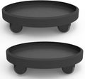 2 Piezas Base con Ruedas para Macetas de 11 pulgadas | Soporte Rodante para Plantas | Bandeja con Ruedas para Mover Macetas | Plataforma Redonda para Interior y Exterior