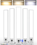 Pack 5 Luces bajo Gabinete EZVALO 4000mAh – Sensor de Movimiento, 3 Temperaturas de Color, Inalámbricas 16.5"