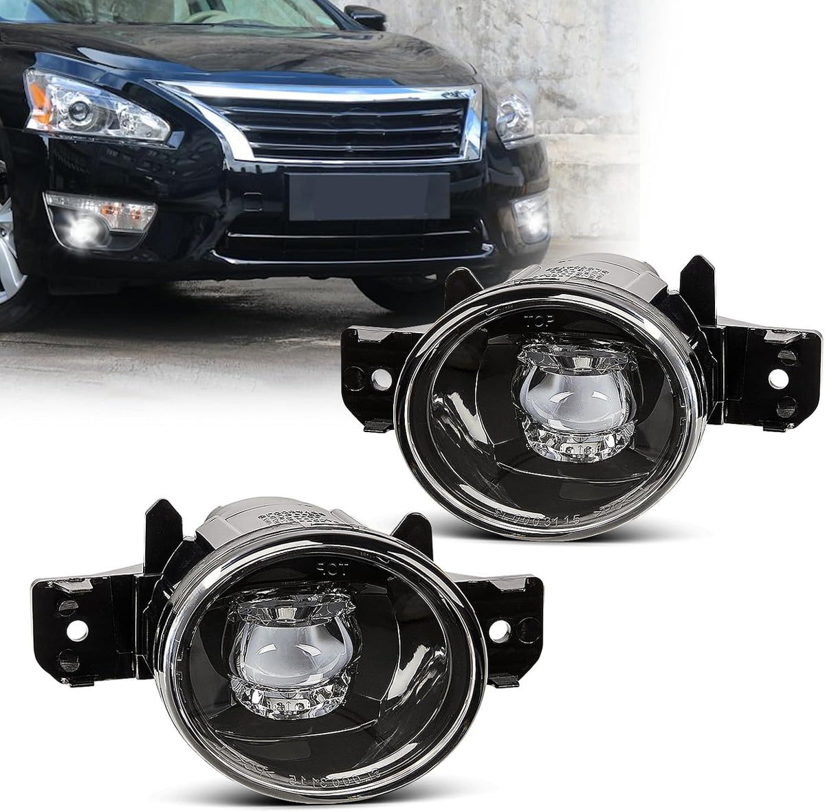 Luces Antiniebla SPIEGEER para Nissan Altima 2007-2018, Maxima, Pathfinder, Versa, Sentra y Rogue | Kit de Reemplazo