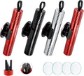 Set de 4 Martillos de Emergencia 2 en 1 | Rompe Vidrios y Corta Cinturón de Seguridad | Herramienta de Escape para Auto con Base | Modelo Mejorado 2026