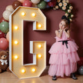 Letras luminosas grandes de 4 pies de imprsv para decoración de fiestas de cumpleaños y bodas, letras luminosas grandes para decoración de fiestas, kit de arcos de letreros grandes para decoración