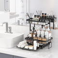CLESOO Organizadores y almacenamiento para debajo del fregadero, organizador extraíble de 3 niveles para debajo del baño con extensor de estante deslizante, altura multiusos ajustable y extraíble