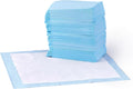 Almohadillas absorbentes Amazon Basics a prueba de fugas para el entrenamiento de perros y cachorros, con superficie superabsorbente de 5 capas de secado rápido para el entrenamiento canino y la protección del suelo, paquete de 50 unidades