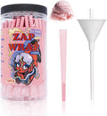 ZAPWRAP 72 conos preenrollados rosas | Sabor a helado | Cono de papel de liar tamaño king con cargador y palitos de embalaje con estampado de corazones | San Valentín