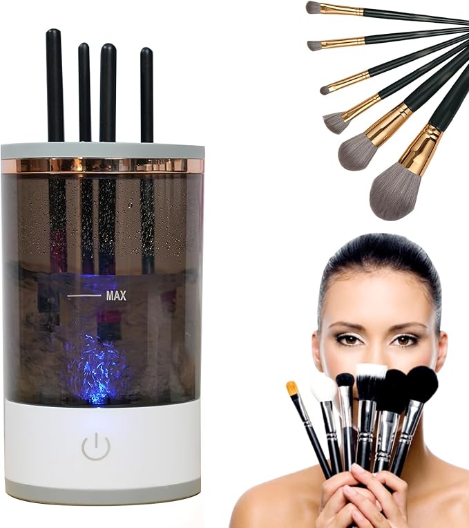 Limpiador Automático de Pinceles de Maquillaje Eléctrico | 7000 RPM | USB