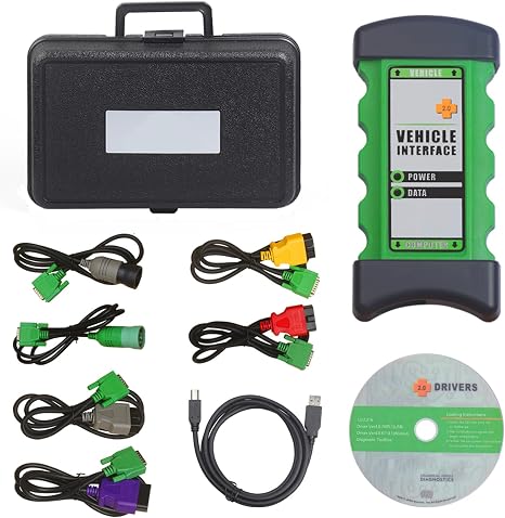 Escáner para camiones de servicio pesado con kit adaptador Noregon DLA+ 2.0 para JPRO, herramienta de diagnóstico de escáner diésel con software 2025 V3.1 (instalación remota con ayuda para 2025 V3.1)