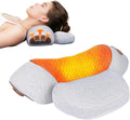 ( ARTICULO VIENE COMO SE MUESTRA EN LA SEGUNDA IMAGEN ) Almohada de Traccion Cervical 2026 | 3 en 1 con Terapia de Calor | Espuma Viscoelastica | Alivio Cuello Hombro | Gris