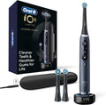 Oral-B iO Series 9 Limited Electric Toothbrush - Black - 7 Smart Settings - iO Sense Smart Charger - Pressure Sensor - Color Display - 3 Brush Heads + Travel Case Included